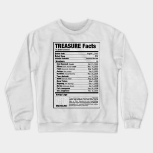 TREASURE Kpop Nutritional Facts Crewneck Sweatshirt